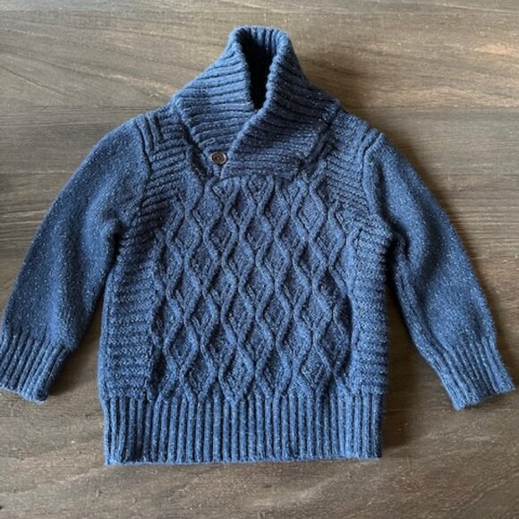 Toddler Boy Shawl Collar Sweater - Picture 1 of 5